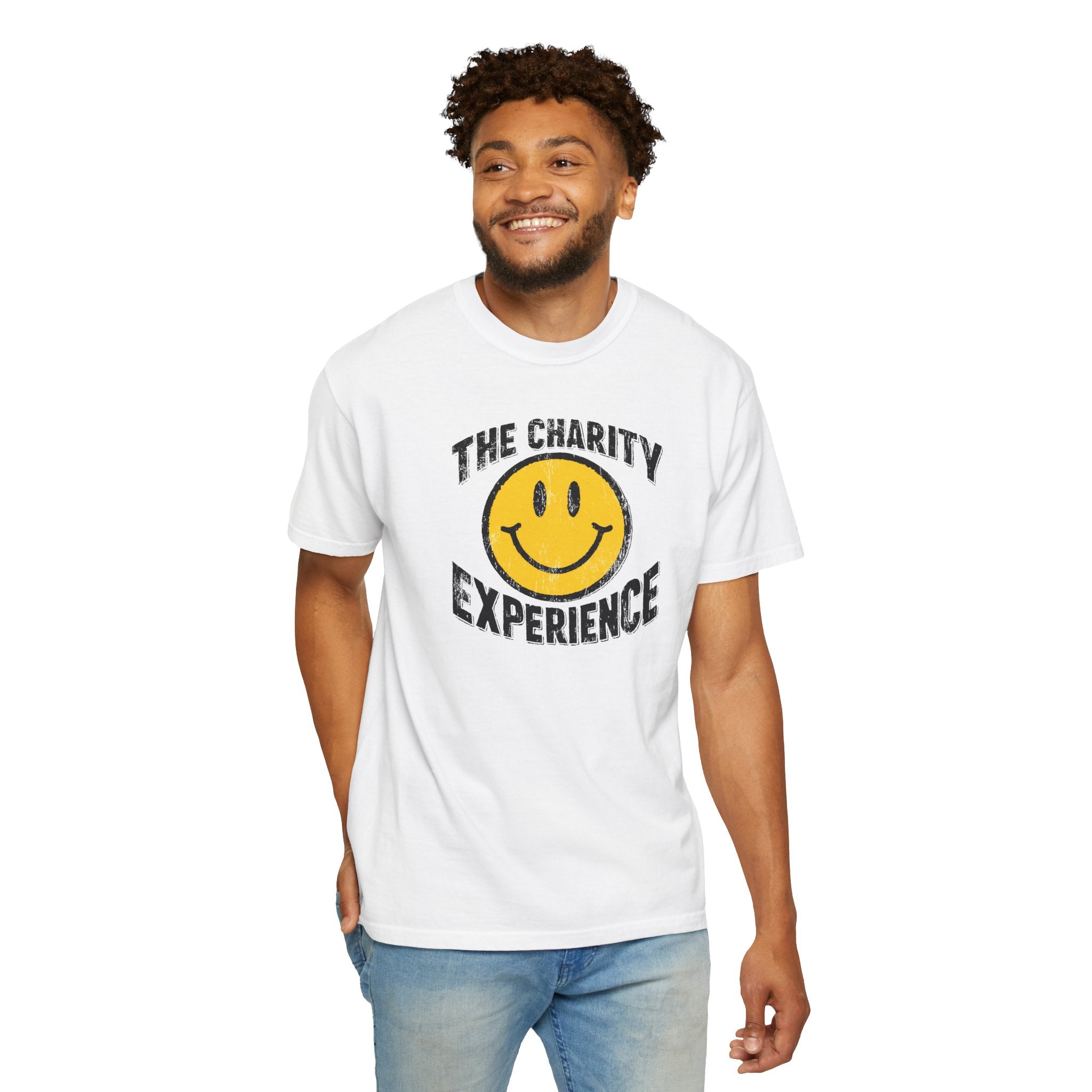 'The Charity Experience' Smiley Face Unisex T-shirt — Mite