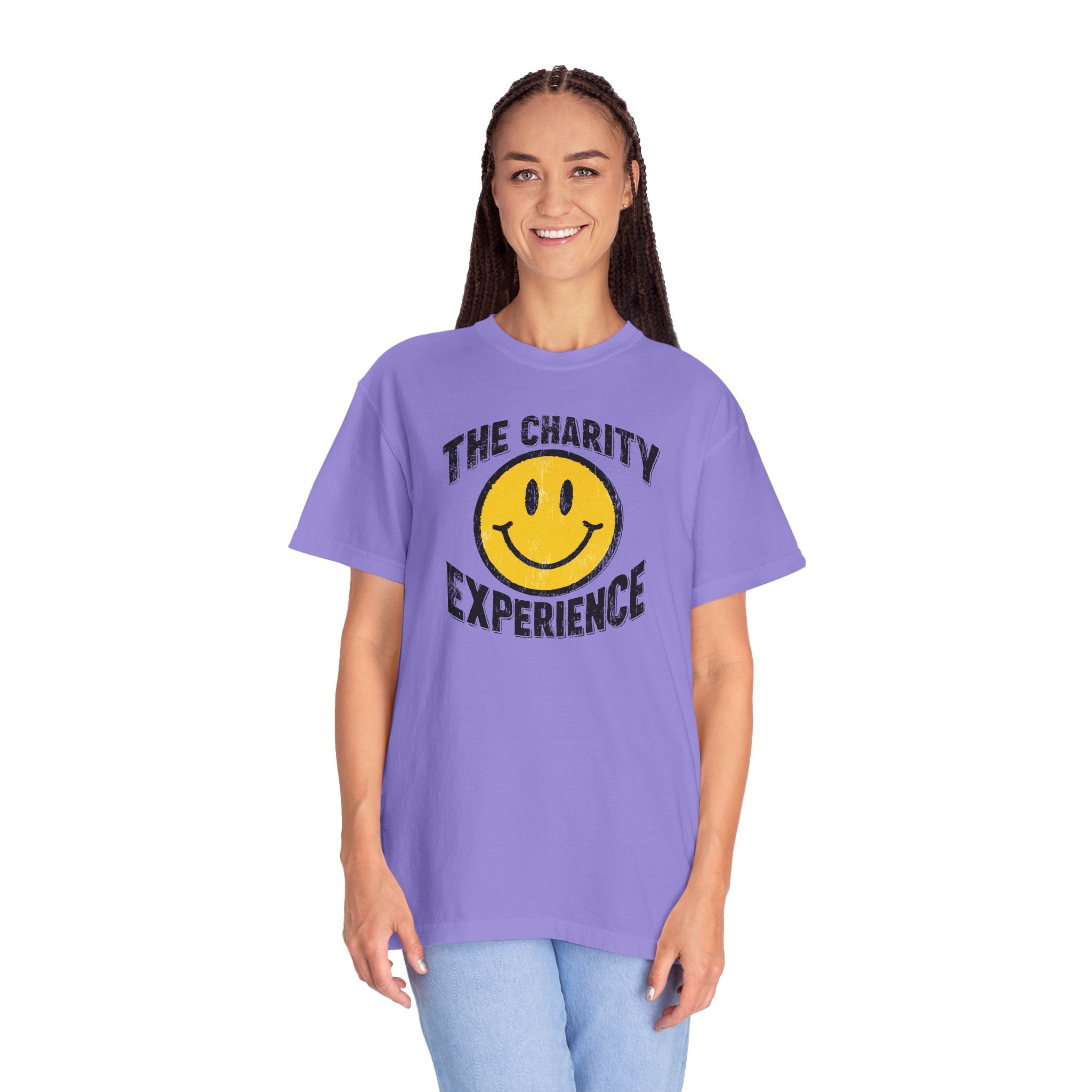 'The Charity Experience' Smiley Face Unisex T-shirt — Mite